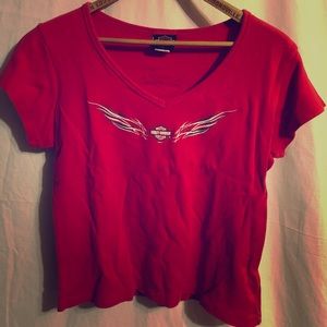 Harley Davidson Red T-Shirt